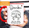 Tasse Geschenk Liebe Spruch Danke dass du immer für mich da Produktbild-Vorschau 2
