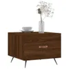 Couchtisch Braun Eichen-Optik 50x50x40 cm Holzwerkstoff Produktbild-Vorschau 3
