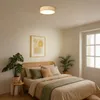 Calex LED Deckenleuchte, 30 cm, Stoffschirm, Taupe, Produktbild-Vorschau 6