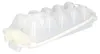 A white ice cube tray with a water tube attachment, isolated on a white background. Produktbild-Vorschau