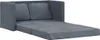 vidaXL Divano letto grigio scuro 122x204x55 cm Velluto Anteprima dell’immagine prodotto 4