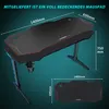 SONNI biurko gamingowe 140×75×60 cm z oświetleniem RGB 7 Podgląd zdjęcia produktu 13