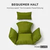 HOMESCAPES Hängesessel-Kissen Outdoor grün mit Kopfstütze, Produktbild-Vorschau 4