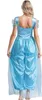 A woman is shown from behind wearing a blue costume. Produktbild-Vorschau