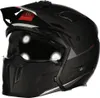 A black motorcycle helmet with red and white accents, shown from a front-side angle. Anteprima dell’immagine prodotto