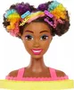Tête de coiffure Barbie Neon Rainbow Curly Hair HMD79 Voir les images du produit 8
