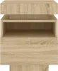 vidaXL Nachttisch mit LED-Leuchten Sonoma-Eiche 40x39x48,5 Produktbild-Vorschau 6