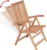 vidaXL Verstellbare Gartenstühle 2 Stk. Massivholz Teak Produktbild-Vorschau 4
