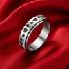 Herz Drehring aus Edelstahl – Anti-Stress Ring mit Produktbild-Vorschau 2