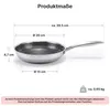 Bratpfanne Ø20 cm Edelstahl Induktion Pfanne Schmorpfanne Produktbild-Vorschau 2