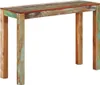 A console table made of reclaimed wood is shown against a white background. Produktbild-Vorschau