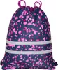 A drawstring backpack with a floral pattern. Produktbild-Vorschau