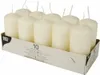 10 Stumpenkerzen Ø 40 mm · 90 mm creme Produktbild-Vorschau 7
