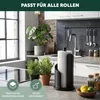 eluno Küchenrollenhalter aus Edelstahl und schwarz Produktbild-Vorschau 2