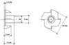 Einschlagmuttern M5 x 8 mm mit 4 Einschlagspitzen, verzinkt Produktbild-Vorschau 2