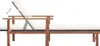 Lettino con cuscino in poly rattan acacia legno massiccio Anteprima dell’immagine prodotto 7