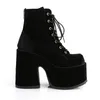 CAMEL-203 Damen Booties von DemoniaCult, Schwarz  , EU 42, Produktbild-Vorschau 5