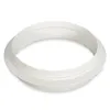 A white plastic ring-shaped object on a white background. Produktbild-Vorschau