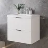 60cm Badmöbel Set Dickes Keramik Waschtisch mit Produktbild-Vorschau 1