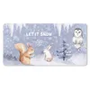 MuchoWow® Mauspad Mousepad Winter - Schnee - Tiere 60x30 cm Produktbild-Vorschau 1