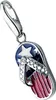 Charm Giorgio Martello Milano Flipflop Amerika Look, Silber Produktbild-Vorschau 1