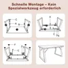 HOMAVO Table de repas 140x80x75 cm - Design moderne, métal Voir les images du produit 6
