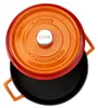 LAVA Bräter orange Ø 29 cm, Serie Casseroles round Höhe: Produktbild-Vorschau 3