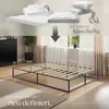 tectake® Bett Kyoto Belastbarkeit 250 kg, bodenschonende Produktbild-Vorschau 6