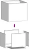 vidaXL Fioriera argento 42x40x39 cm Acciaio zincato Anteprima dell’immagine prodotto 6