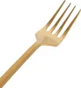 Kuchengabeln aus Edelstahl – 15 cm – Gold – 12er-Pack Produktbild-Vorschau 7