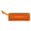 A product shot of an orange speaker. Voir les images du produit