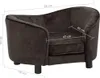 vidaXL Canapé pour chien Marron 69x49x40 cm Peluche Voir les images du produit 8