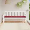 vidaXL Housse de banc de jardin vin rouge 180x50x7 cm tissu Voir les images du produit 2