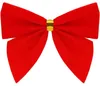 Rubans de Noël 8 x 8,5 cm rouges, lot de 6 pièces, Voir les images du produit 1