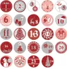 Oblique Unique 24 Adventskalender Sticker Zahlen Aufkleber Produktbild-Vorschau 1