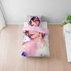 A bedding set with a picture of Taylor Swift is displayed on a bed. Podgląd zdjęcia produktu