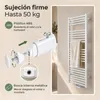 Soportes para radiador toallero, juego de 4, blancos, para Vista previa de la imagen del producto 6