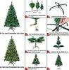 TRMLBE Arbre de Noël 210cm Artificiel Sapin de Noël avec Voir les images du produit 4