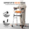 An elderly person is using a walker. The image highlights the product's features and weight capacity. Náhľad obrázku produktu