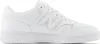 A white New Balance sneaker is shown against a white background. Podgląd zdjęcia produktu