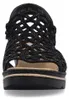 Rieker Damen Sandalette Schwarz Voir les images du produit 35