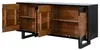 home24 Massives Sideboard - Akazie / Akazie Schwarz Produktbild-Vorschau 4