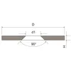 SUPERMAGNETE Metallscheibe mit Senkbohrung Ø 15 mm Produktbild-Vorschau 2