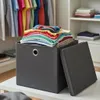 1 Stück Dunkelgrau Faltbox 28 x 28 x 28 cm Aufbewahrungsbox Produktbild-Vorschau 3
