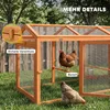 Kurník PawHut 156 x 70,5 x 84 cm – výběh s bidlem a Náhled obrázku produktu 9