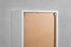 A close-up view of the top back corner of a white cabinet, showing the mounting brackets for a back panel. Podgląd zdjęcia produktu