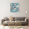 Bilder auf glas - Vogel Baum modern - 60x60cm - Glasbilder Produktbild-Vorschau 7