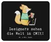 Mr. & Mrs. Panda Mouse Pad CMYK Designer - Schwarz - Produktbild-Vorschau 1