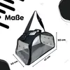 EVE Textile Hunde Katzen Haustier Tragetasche 47x30x30 cm Produktbild-Vorschau 2