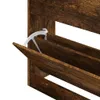 vidaXL Schuhschrank Räuchereiche 63x24x81 cm Holzwerkstoff Produktbild-Vorschau 6